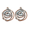 Tibetan Style Alloy Pendants X-FIND-B055-02M-1