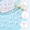200Pcs Opaque Acrylic Beads SACR-FS0001-39I-2