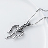 Viking Three Fork Pendant 304 Stainless Steel Men's Necklaces IA5597-4