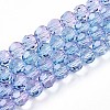 Baking Paint Transparent Glass Beads X1-DGLA-A035-T6mm-A06-1