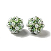 Polymer Clay Rhinestone Beads RGLA-D050-01B-1