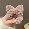 Cat Ear Plush Fabric Hair Ties PW-WGCD194-03-1