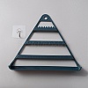 Triangle Plastic Jewelry Display Frame ODIS-WH0001-32A-1