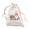 Christmas Cotton Cloth Storage Pouches ABAG-M004-02N-3