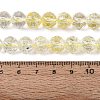 Crackle Transparent Glass Beads Strands GLAA-N063-10mm-08-2