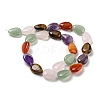 Natural Amethyst & Rose Quartz & Red Agate & Green Aventurine & Tiger Eye Beads Strands G-L242-14-3