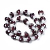 Mushroom Handmade Lampwork Beads Strands LAMP-R116-23-2
