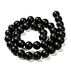 Natural Black Agate Beads Strands X-G-D543-10mm-2