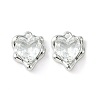 Brass Micro Pave Cubic Zirconia Charms KK-L208-06P-07-2