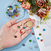 48Pcs Handmade Millefiori Glass Pendants PALLOY-HS00028-3