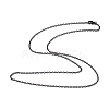 304 Stainless Steel Cable Chain Necklace for Men Women NJEW-K245-024E-1