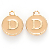 Golden Plated Alloy Enamel Charms X-ENAM-S118-06D-1