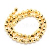 Electroplate Non-magnetic Synthetic Hematite Beads Strands G-L485-07B-G-3