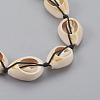 Cowrie Shell Beaded Necklaces NJEW-JN02293-3