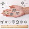 Tibetan Style Alloy Pendants TIBEP-SC0001-05AS-3