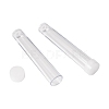 Clear Tube Plastic Bead Containers with Lid A-C066Y-01-3