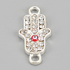 Alloy Rhinestone Links connectors ALRI-S170-28S-1