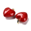 Brass Enamel Pendants KK-M324-06B-G02-2