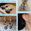 60Pcs 10 Styles Handmade Blue and White Porcelain Beads Strands PORC-PA0001-41-5