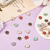 30Pcs 6 Colors Alloy Charms ENAM-TA0001-76-4