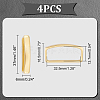Brass Loop Keepers KK-WH0083-09C-G-3