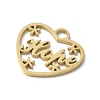 304 Stainless Steel Pendants LS-STAS-E501-08G-2