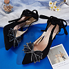 Cloth Rhinestone Bowknot Shoe Decoration FIND-WH0199-63B-4