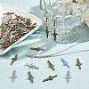 100Pcs 2 Colors Tibetan Style Alloy Pendants FIND-AR0004-46-4
