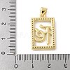 Brass Micro Pave Cubic Zirconia Pendants KK-P294-17G-01-3