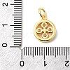 Brass Micro Pave Cubic Zirconia Charms KK-C139-21G-3