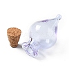 Teardrop Glass Cork Bottles Ornament AJEW-A039-01F-2