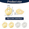 40Pcs 2 Colors Brass Spacer Beads KK-BC0012-75-2