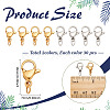 60Pcs 2 Colors 304 Stainless Steel Lobster Claw Clasps STAS-ME0002-18-2