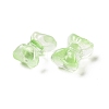 Transparent Spray Painted Glass Beads GLAA-I050-11H-2