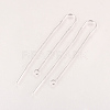 Brass Stud Earring Findings KK-Q735-364P-1