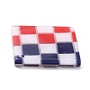 Checkerboard Style Rhombus Acrylic Pendants OACR-G008-01H-2