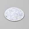 Polyester Iron on/Sew On Patches PATC-WH0022-04C-2