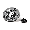 Black White Gray Yin-Yang Eight Trigrams Enamel Pins JEWB-Z014-01B-EB-3