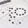 180Pcs 10 Style Opaque Black Acrylic Beads MACR-YW0001-53-5