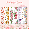 3 Sheets 3 Styles PVC Waterproof Decorative Stickers DIY-WH0404-068-2