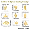 DIY Leafy Jewelry Making Finding Kit STAS-CJ0002-43-8