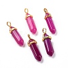 Natural Agate Double Terminated Pointed Pendants G-G902-B08-1