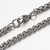 304 Stainless Steel Rope Chain Necklaces NJEW-N0036-04P-1