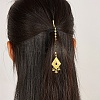 Ethnic Style Tassel Brass with Cubic Zirconia Hair Extension Chain for Women LR5760-1-2