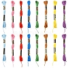 6Bundles Polyester Embroidery Floss OCOR-YW0001-25A-2