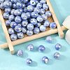 Glazed Porcelain Round Beads X-PORC-S490-8mm-09-5