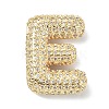 Rack Plating Brass Micro Pave Cubic Zirconia Pendants KK-Q790-01E-G-1