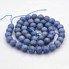 Natural Blue Aventurine Round Beads Strands G-N0120-08-8mm-2