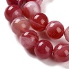 Natural Striped Agate/Banded Agate Beads Strands G-Z060-A01-C15-4