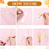 DIY Acrylic Blank Rectangle with Polyester Tassel Bookmark Making Kits DIY-YW0010-86A-5
